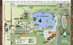 Plan du camping du domaine lausanne